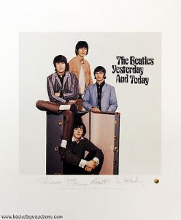 The Beatles yesterday & Today Plate Signed Litho Lithograph Poster
