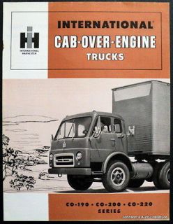 IH International 1954 CO 190, 200, 220 Cab Over Engine COE Trucks 