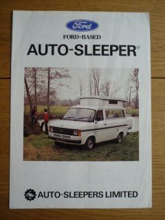 ford transit auto sleeper motor home brochure jm from united