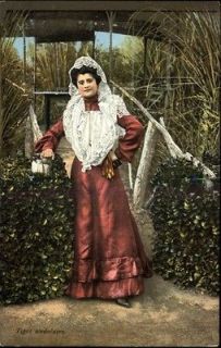 Native Italian Woman Costume Tipos Andaluces c1910 Postcard