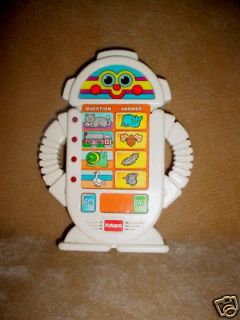 Vtg 90s 1996 Hasbro Alfie Alphie Playskool Robot game talk work