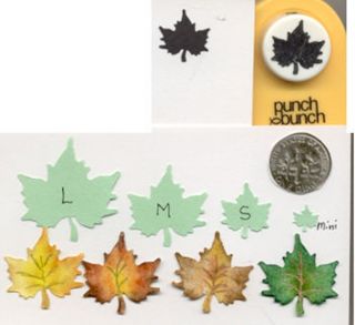 Small Maple Leaf Shape Paper Punch by PB Quilling Scrapbooking 
