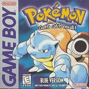pokemon blue version nintendo game boy 1998 
