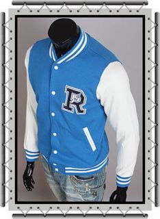 NEW Casual Letterman College Varsity R baseball Cotton Sporty jacket 