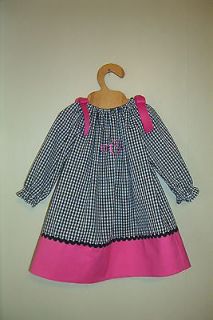 Monogrammed Long Sleeved Pillowcase Dress Sizes 9 mos to 6 Years