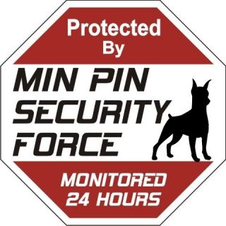 min pin security force dog sign time left $ 9