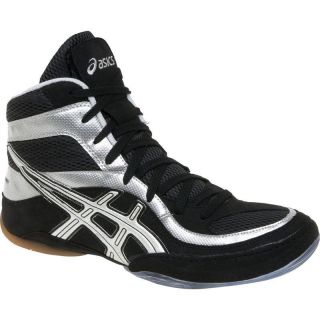 New Asics Split Second 7 Wrestling Shoes Boots Black White or Black 