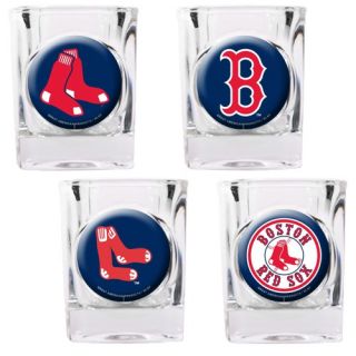 Great American Products MLB Square Shot Glass 4 Piece Set Individual 