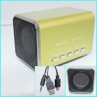 LOT 5PCS 3.5mm USB Audio Sound Box Speaker Music Angel GB V204
