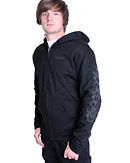 mens clothing gothic alternative black tribal hoodie more options size