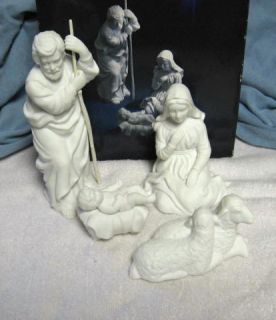 AVON NATIVITY COLLECTIBLES LOT HOLY FAMILY THE SHEEP PORCELAIN 