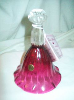 Rossi Cranberry Canadian Art Glass Bell Sticker on Bell