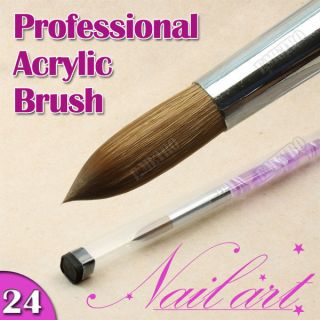 Nail Art Acrylic Brush 24 Decoration Painting Molding