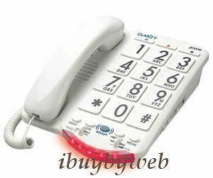 ameriphone jv35w amplified big button braille phone new time left
