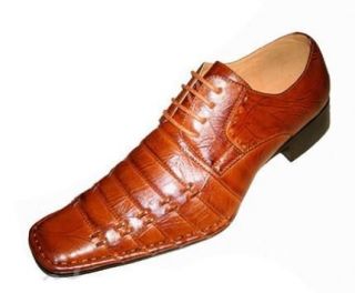 Alberto Fellini Harlem Mens Faux Leather Fashion Shoes Brown