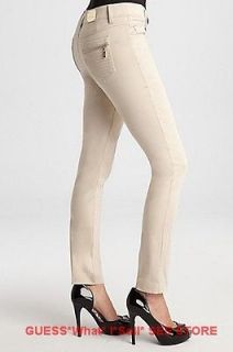 NWT $168 MARCIANO GUESS Destinie Pants Dress Trousers Skinny NEUTRAL S 