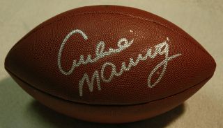 Archie Manning Signed Wilson NFL The Duke Supergrip Composite Football