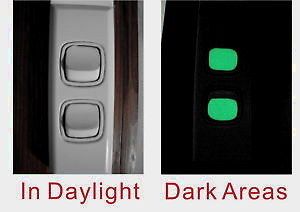 glow in the dark sticker for light switch button from