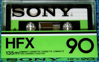 Sony HFX 90 SEALED Blank Vintage Audio Cassette Tape
