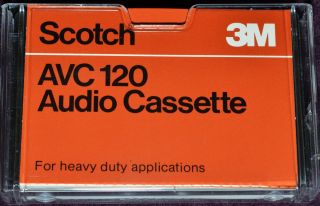 3M Scotch AVC 120 Blank Audio Compact Cassette Tape