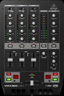   vmx300usb pro 3 channel dj mixer w usb audio interface vca control