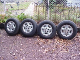 Truck car Tires wheels rims S 10 pick up Blazer set of 4 with center 
