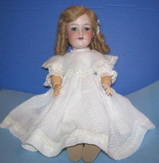 German Bisque Head doll.Antique. AM 390 n. 20” Tall. B.J. Body