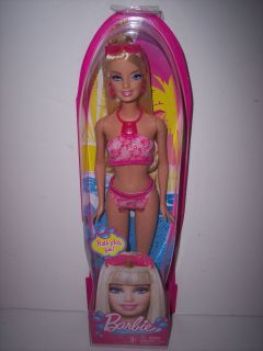 SWIMSUIT BARBIE DOLL BATH PLAY BEACH BARBIE WITH ACCESSORIES NEW