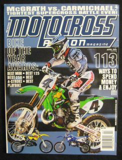 Motocross Action Magazine April 2001 Bike of The Year Awards
