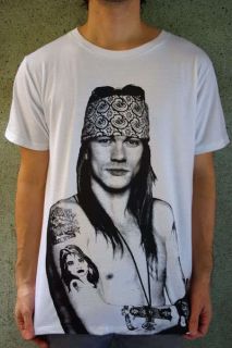 AXL Rose Slash Guns N Roses 80s Metal Rock T Shirt XL
