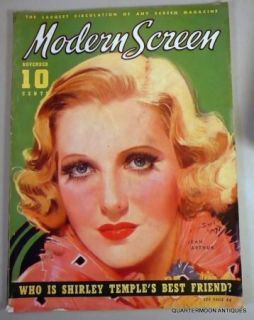 1936 Modern Screen Movie Magazine, Jean Arthur