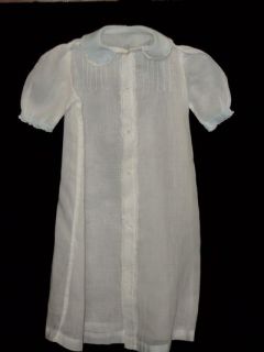   very pretty christening gown nice soft cotton batiste fabric the gown