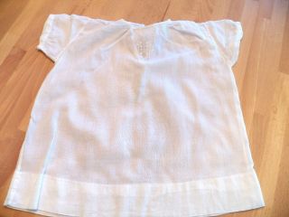Vintage White Batiste Baby Dress Wonderful Condition use as Decor Doll 