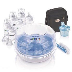 Philips AVENT Essentials Bottle Gift Set microwave steriliser 240ml 