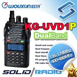 WOUXUN KG UVD1P Duo Band Radio 136 174 400 480Mhz