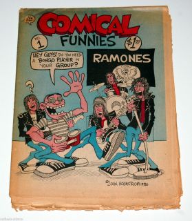   The Ramones 1980 Comic Newspaper Magazine Bagge Holmstrom Punk