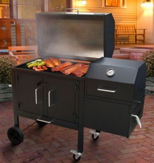 Outdoor Grill Wood Charcoal Barbeque Grill and Smoker New