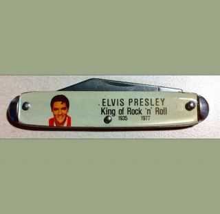 1977 Bayes Elvis Presley King of Rock n Roll 1935 1977 Pocket Knife 