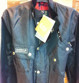 Mens Barbour International A7 Brass Jacket Black NWT All Sizes