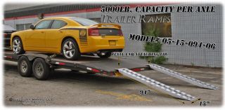   Kaufman Aluminum Auto Hauler Car Trailer Ramps 05 15 094 04 LP