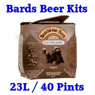 Bards Beer Kit OLD ENGLISH Spray Dried Homebrew Beer Making 23L 40 