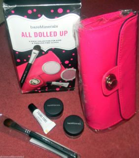 BareMinerals All Dolled Up 4pc Makeup Collection for Eyes w/ Pink 