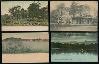 Bangall NY c1906 10 Four Vintage Postcards, including C.N.E. Railroad 