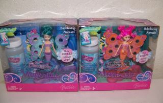 Barbie Fairytopia Mermaidia Bubble Wing Mermaid Set Of2