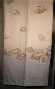 shower curtain croscill beach haven sea shells