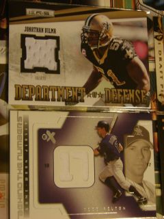 RARE TODD HELTON GAME USED JERSEY CARD!!!!! JONATHAN VILMA GAME USED 