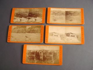   Arizona Scenery Stereo View Cards Indian Pueblos by E O Beaman
