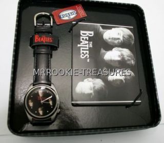 New 1997 Beatles Fossil Limited Edition Watch Beatles Photo Card Set 
