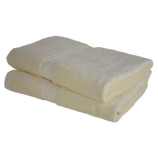  Supima Cotton 2 Piece Oversized Bath Sheet Towel Set in Ivory
