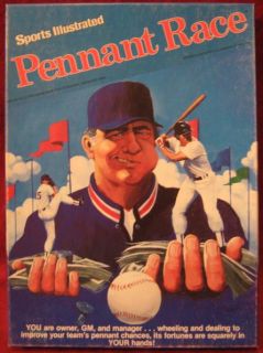 Sports Illustrated PENNANT RACE BASEBALL Game with 1983 Season charts